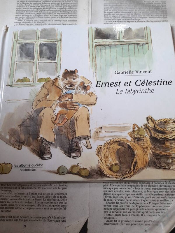 Ernest et Célestine : Le Labyrinthe - Gabrielle Vincent - Les albums Ducolot Casterman 1998