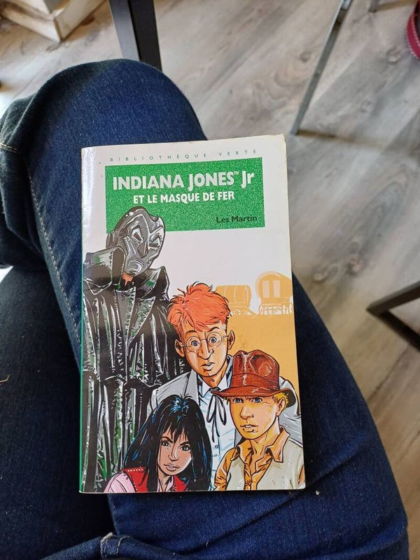 Indiana Jones Jr et le masque de fer - Les Martin -  Bibliothèque verte 1988