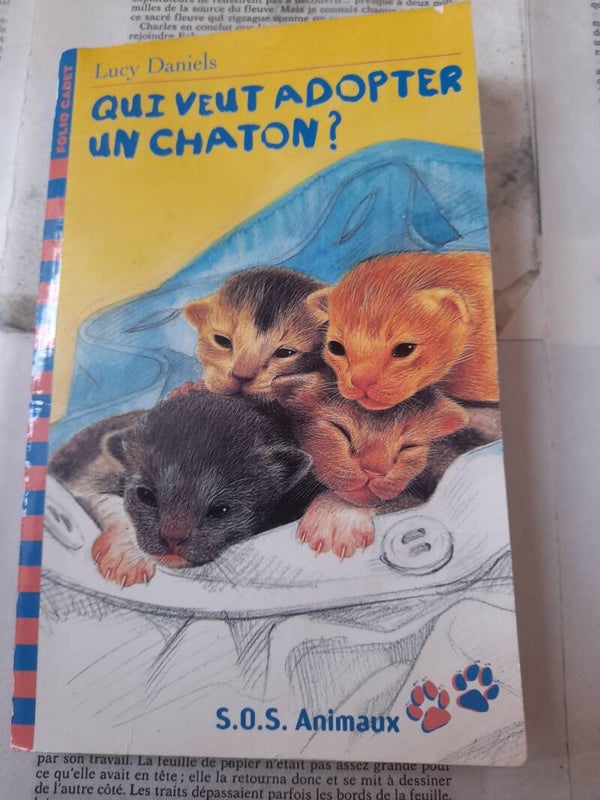 Qui veut adopter un chaton - Lucy Daniels - Folio cadet 1998 Dès 8 ans