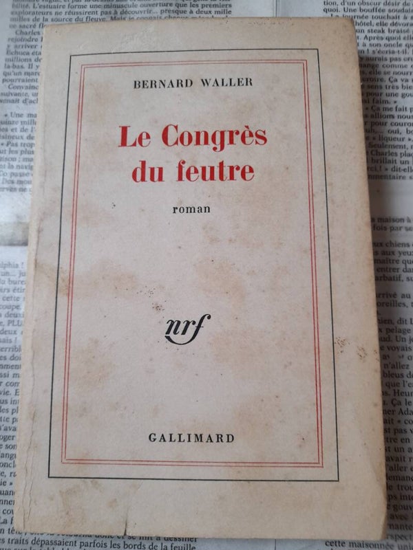 Le congrès du feutre -  Bernard Waller - Gallimard - 1974