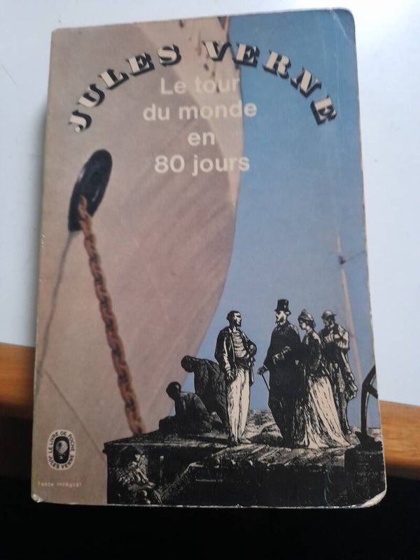Le tour du monde en 80 jours -Jules Verne - le livre de poche -1966