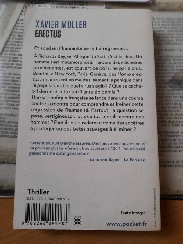 Erectus - Xavier Müller - Pocket -  2019