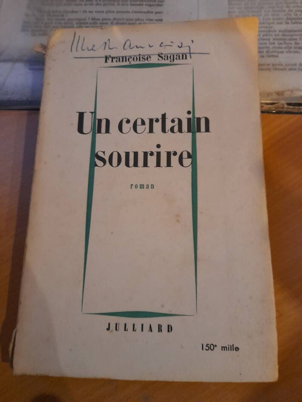 Un certain sourire - Françoise Sagan- julliard -1956