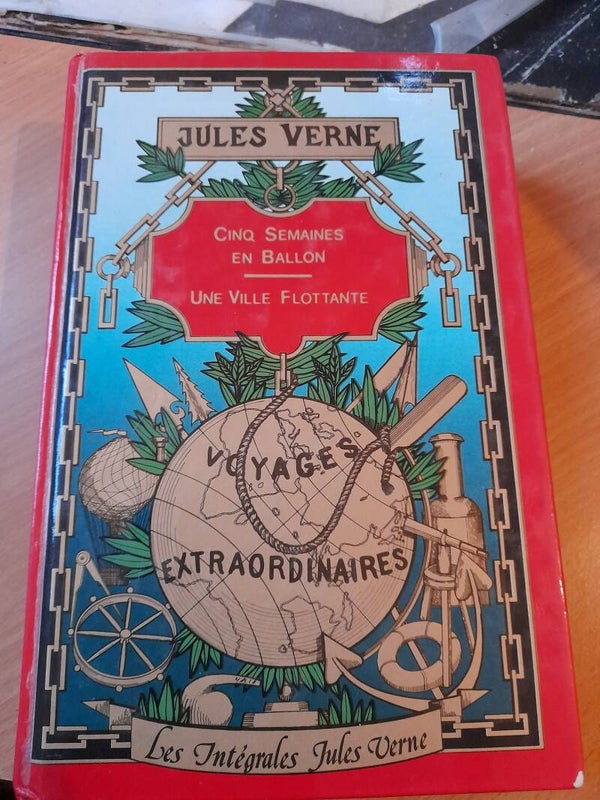 Cinq semaine en ballon / Une ville flottante -Jules Verne - hachette grandes oeuvres-1978