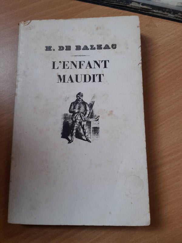 L'enfant maudit - Honoré de Balzac - bibliothèque mondiale - 1957