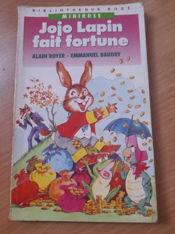 Jojo Lapin fait fortune - Enid Blyton -  bibliothèque rose minirose 1989