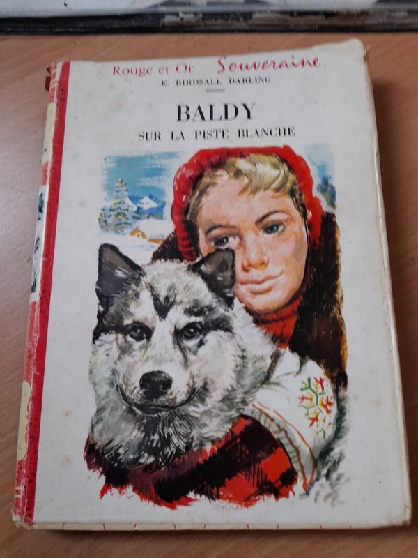 Baldy sur la piste blanche - E. Birdsall Darling - rouge et or souveraine - 1958