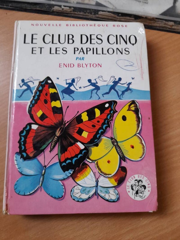 Le club des 5 et les papillons- Enid Blyton - bibliothèque rose - 1964