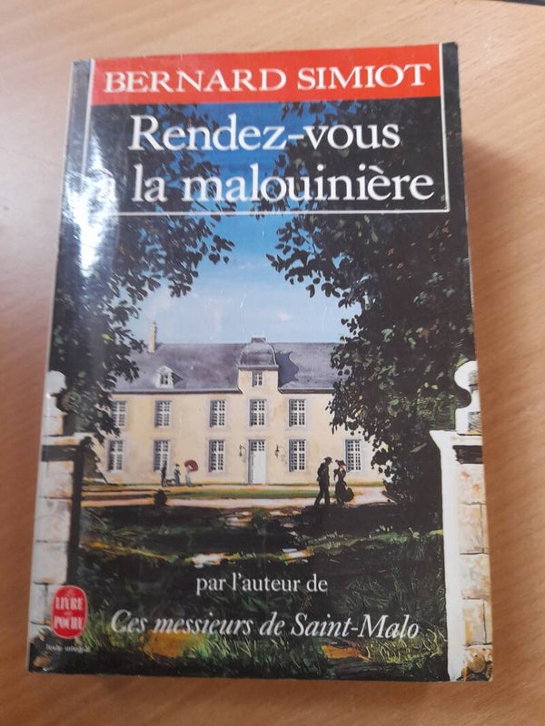 Rendez-vous à la malouinière -Bernard Simiot - le livre de poche- 1991