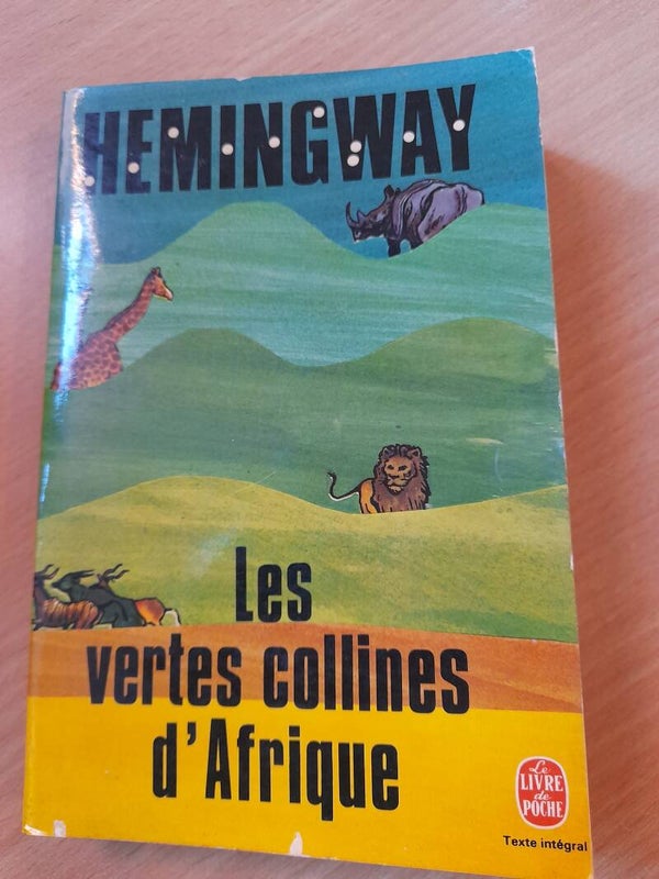 Les vertes collines d'Afrique - Ernest Hemingway  - Le livre de poche -1970