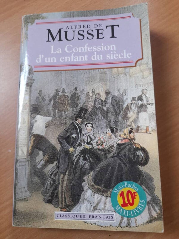 La confession d'un enfant du siècle- Alfred de Musset classique français- 1995
