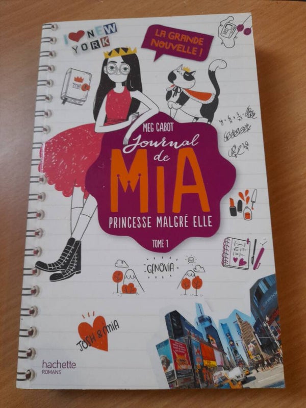 Journal de Mia T1 : Princesse malgré elle - Meg Cabot - Hachette - 2017