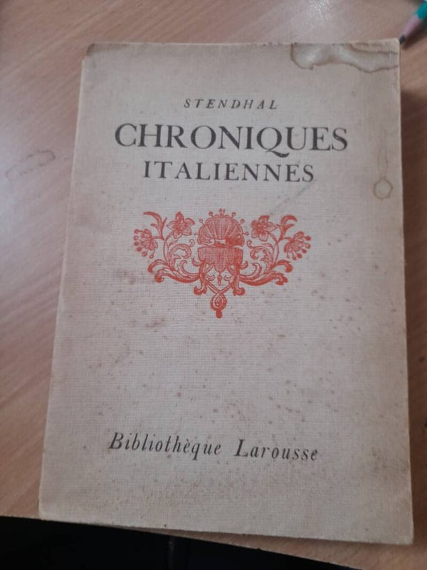 Chroniques italiennes -  Stendhal - Larousse -