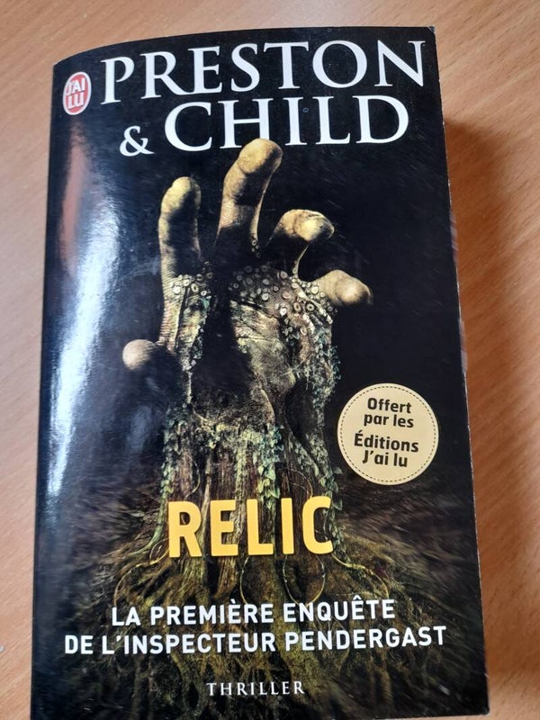 Relic - Douglas Preston et Lincoln Child - j'ai lu - 2014