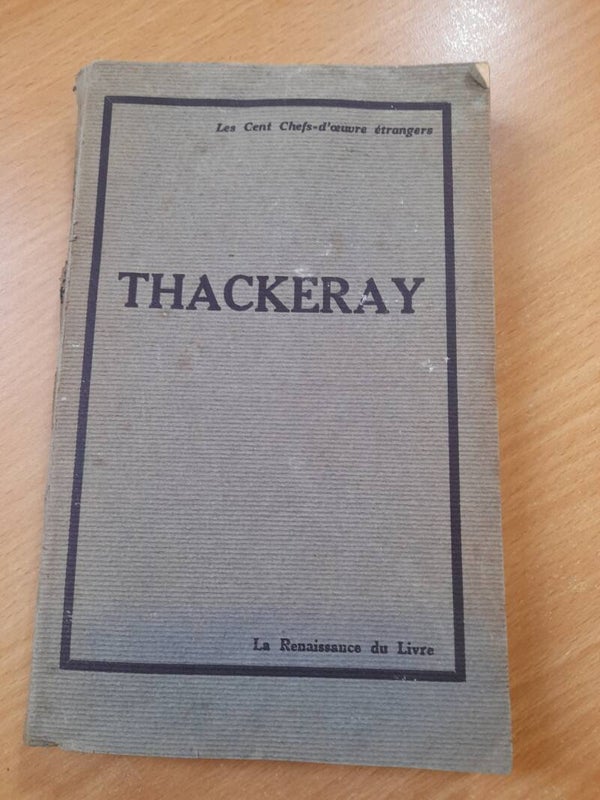Thackeray - Raymond las Vergnas - La renaissance du livre - 1933
