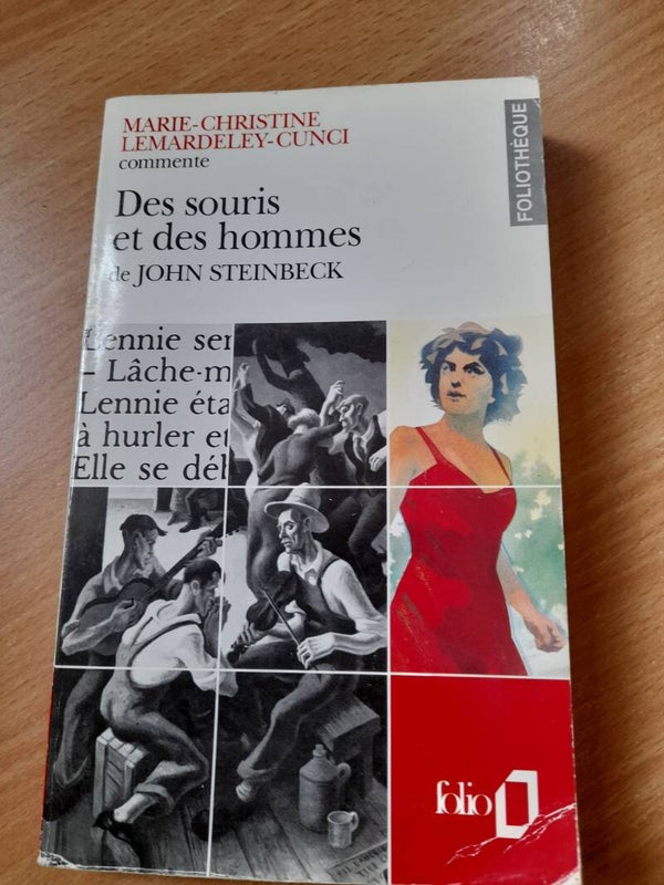 Des souris et des hommes de John Steinbeck - Marie-christine Lemardeley-Cunci -folio - 1992