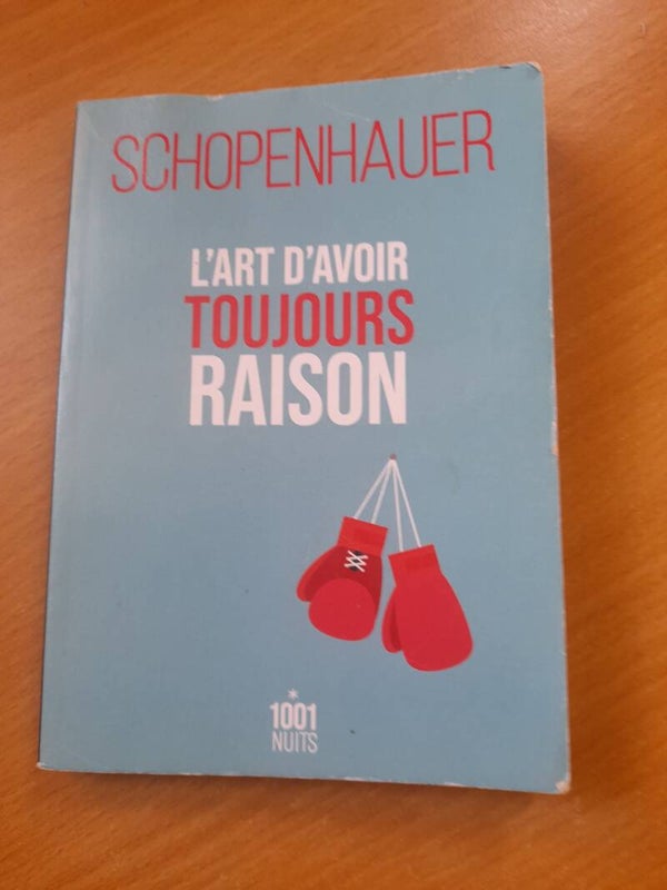 L'art d'avoir toujours raison - Arthur Schopenhauer - 1001 nuits -2023