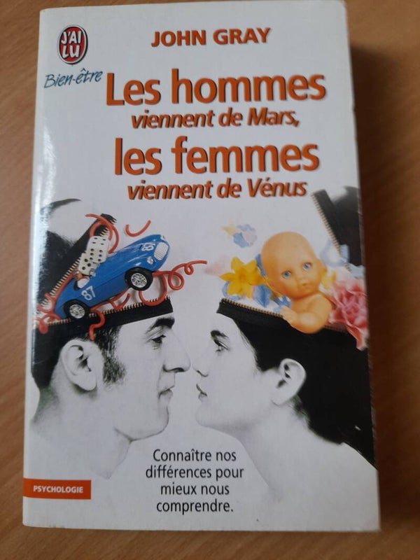 Les hommes viennent de Mars les femmes viennent de Venus - John Gray - J'ai lu psychologie -2001