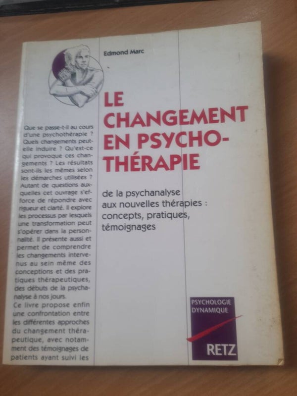 Le changement en psychothérapie - Edmond Marc - Retz - 1993