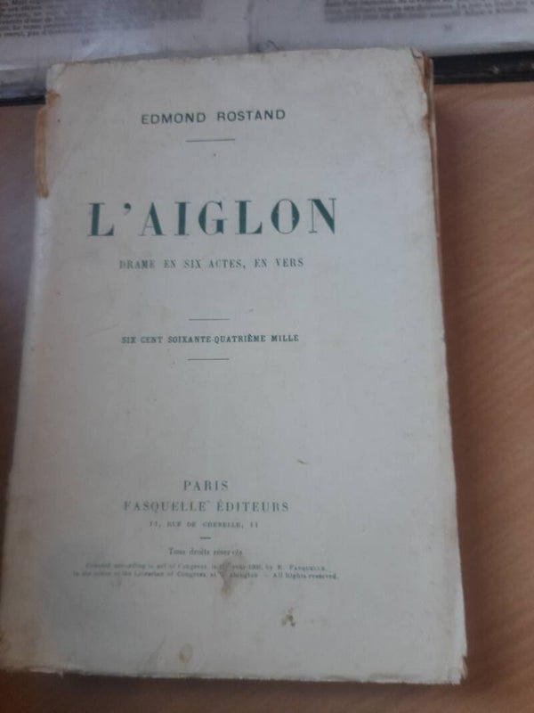 L'aiglon - Edmond Rostand -  Fasquelle éditeurs - 1900