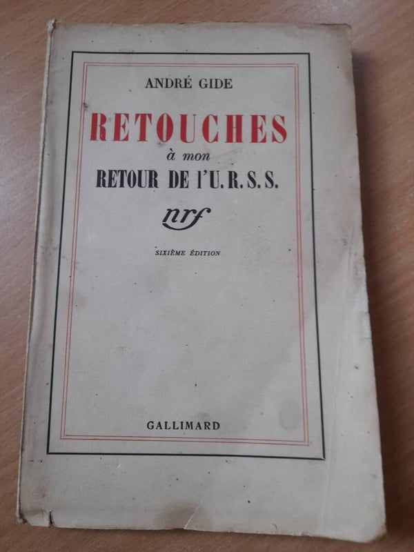 Retouches à mon voyage en URSS - André Gide - gallimard  - 1937