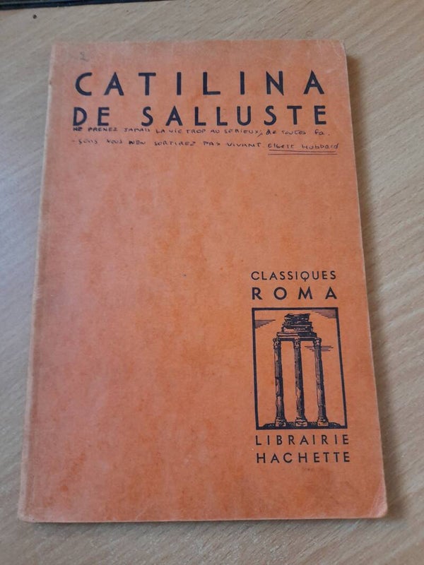 Catilina de Sallustre- Classique Roma librairie Hachette - 1971
