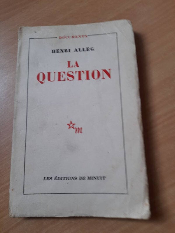 La question - Henri Alleg - les éditions de minuit - 1958