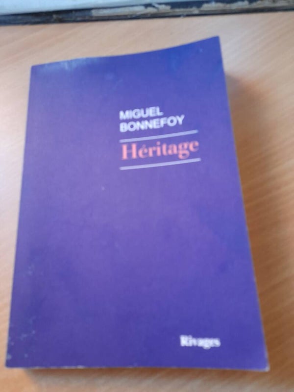 L'héritage - Miguel Bonnefoy - Rivages - 2020