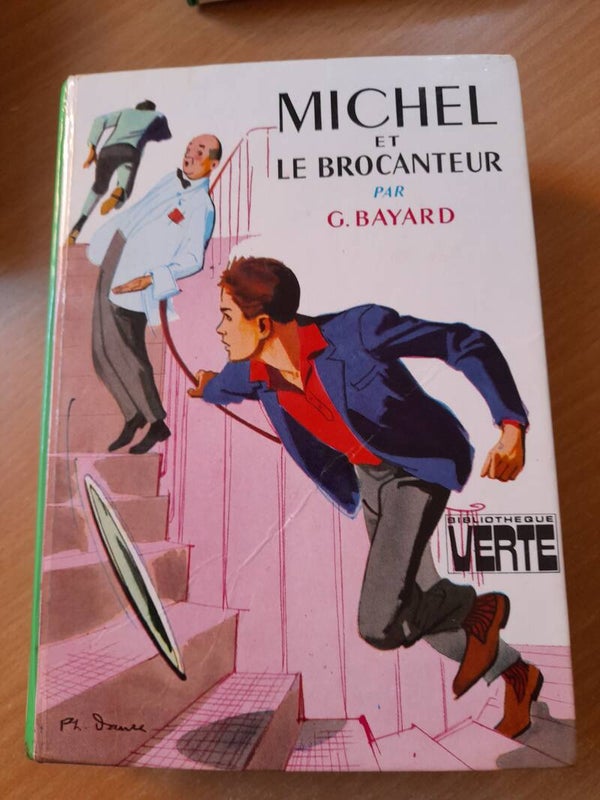 Michel et le brocanteur-  Georges Bayard - bibliothèque verte - 1976