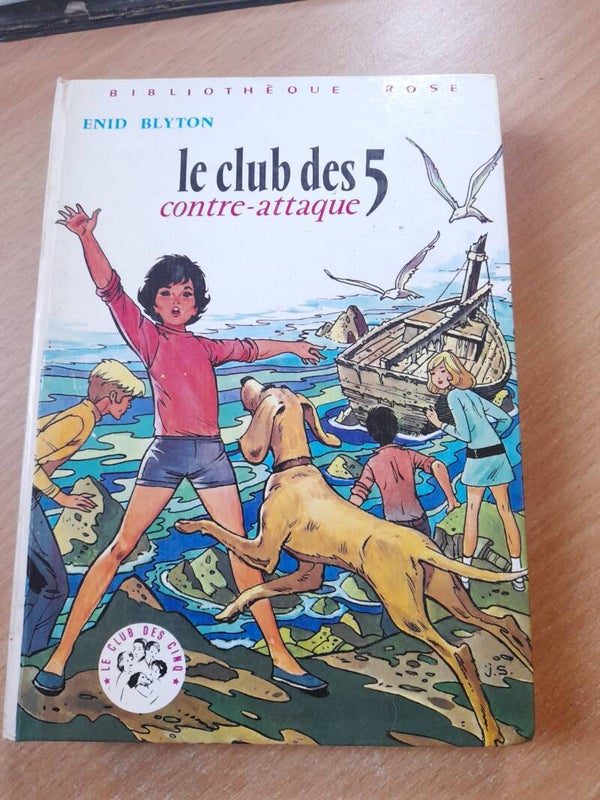 Le club des cinq contre-attaque - Enid Blyton - La bibliothèque rose - 1955