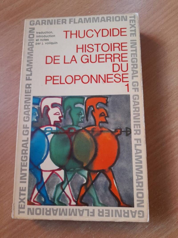 Histoire de la guerre du Peloponnese 1 - Thucydide -Garnier Flammarion - 1966