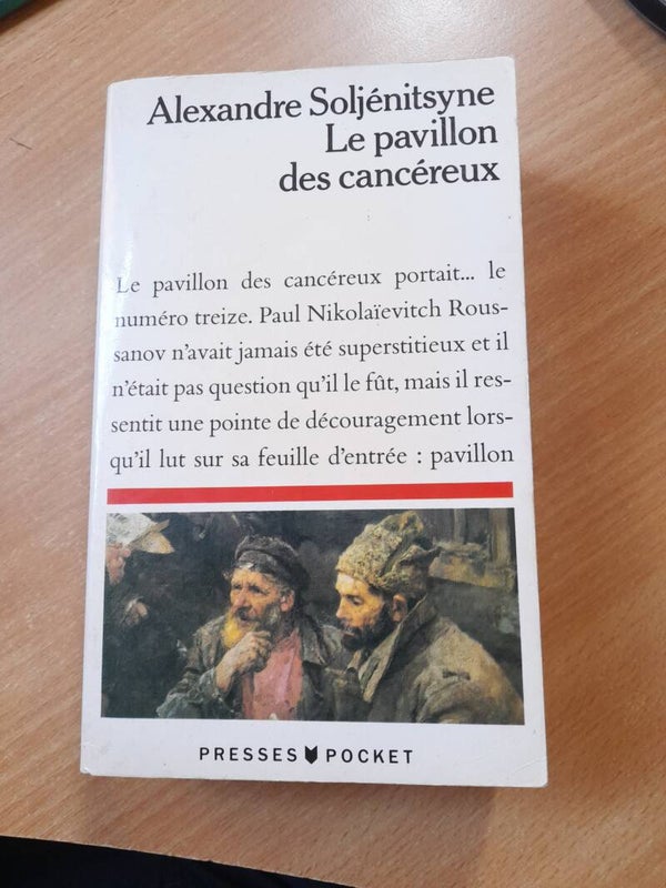 Le pavillon des cancéreux - Alexandre Soljénitsyne - Presses pocket- 1980  russie