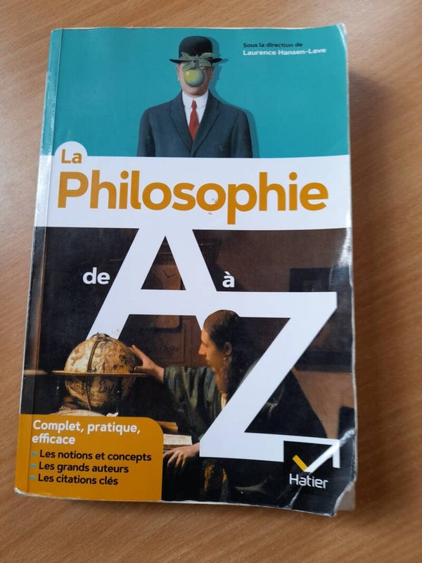 La philosophie de A à Z - laurence Hansen-Love - Hatier - 2020