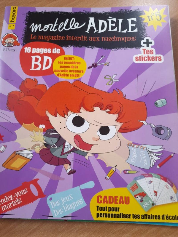 Mortelle Adele  MagazineN°  5  -  Bayard - 2020