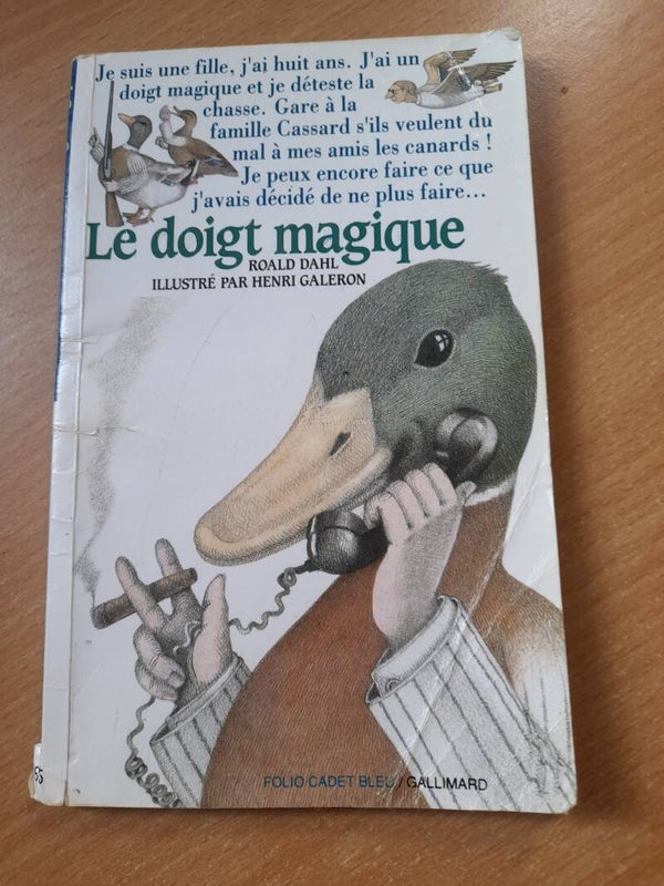 Le doigt magique - Roald Dalh - Folio cadet bleu - 1995