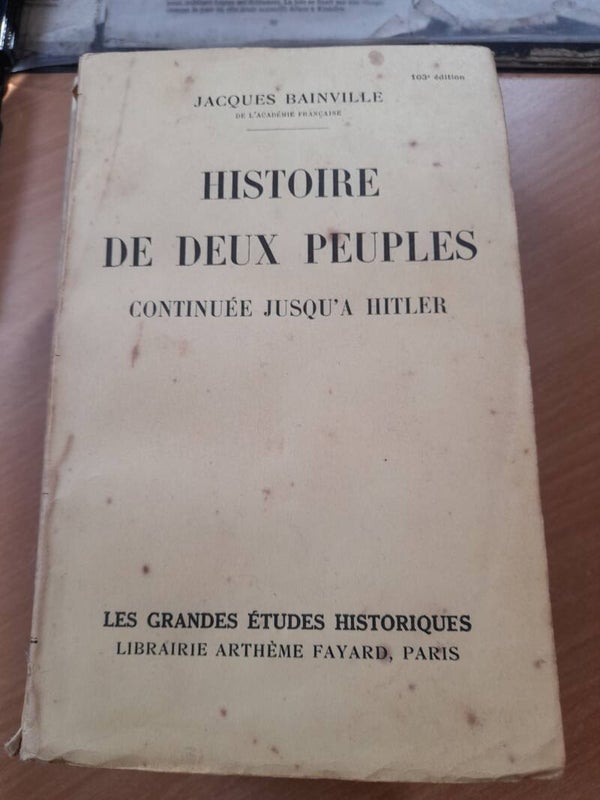 Histoire de deux peuples continuée jusqu'à Hitler - Jacques Bainville - Librairie arthème Fayard - 1939 -  1939