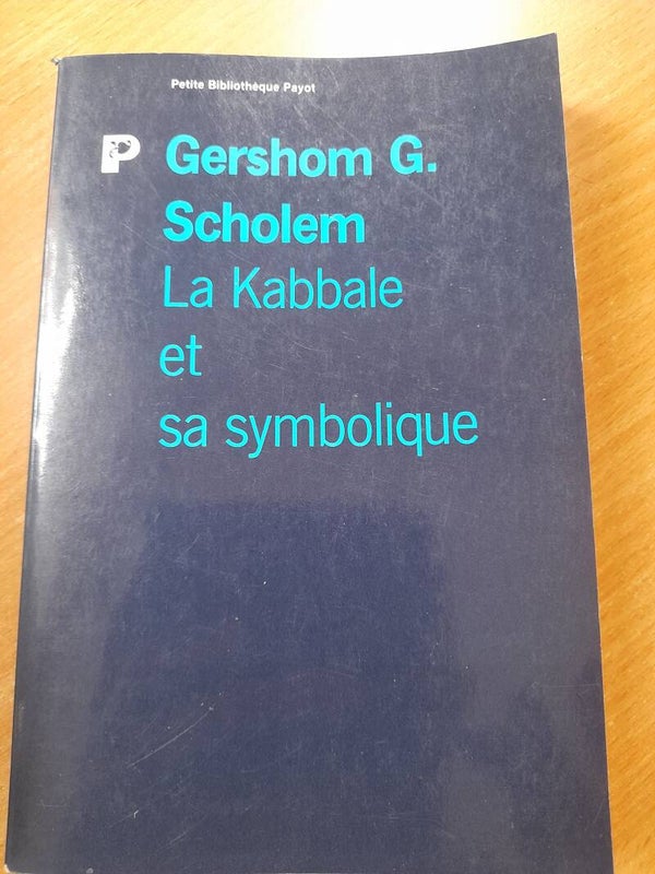 La Kabbale et sa symbolique - Gershom Scholem -petite bibliothèque Payot -1989