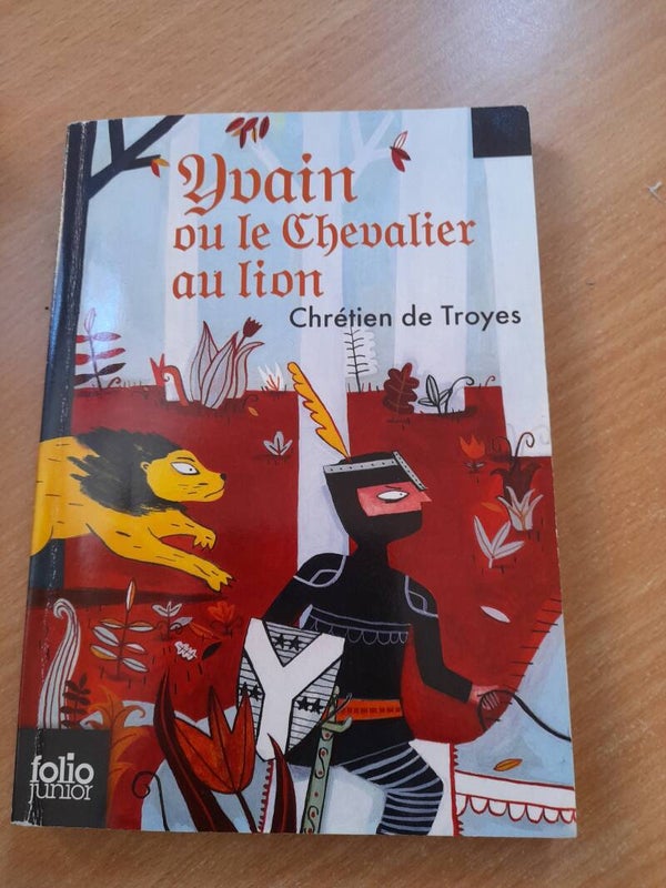 Yvain ou le chevalier au lion - Chrétien de Troyes - folio junior  -2012