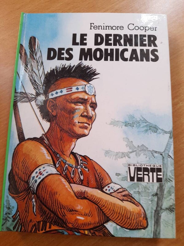 Le dernier des Mohicans - Fénimore Cooper - Bibliothèque verte -1980