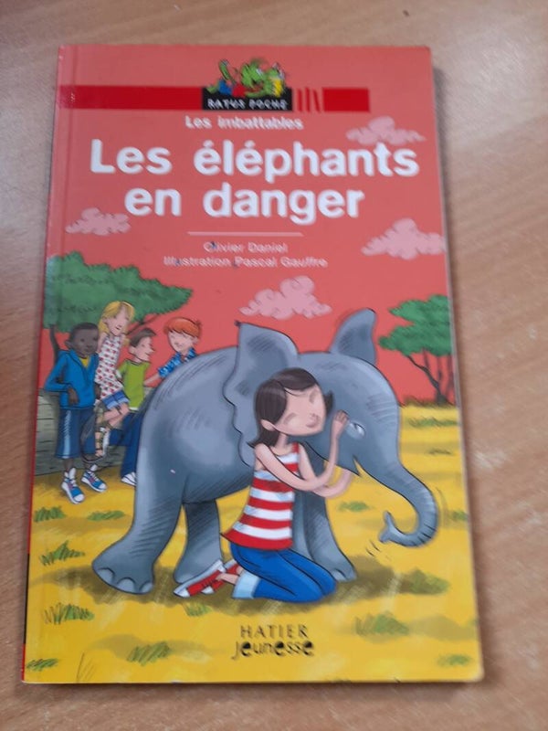 Les imbattables : Les éléphants en danger - Olivier Daniel et Pascale Gauffre - Ratus poche hâtier jeunesse- 2010