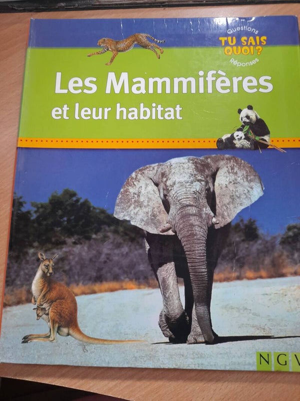 Question ? Réponse !  Les mammifères et leur habitat - NGV-2015