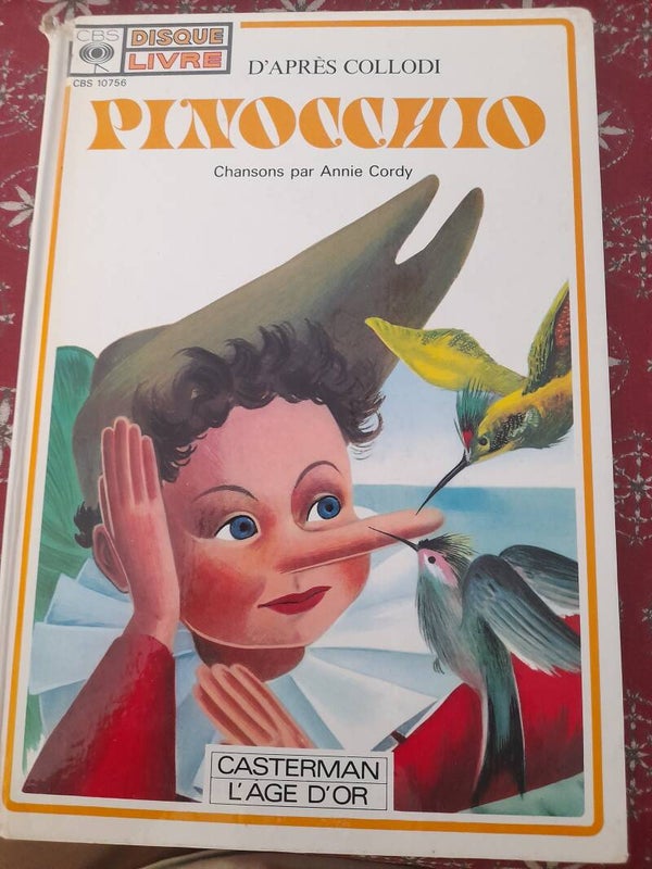 Pinocchio - chansons par Annie Cordy - Casterman l'âge d'or -1972