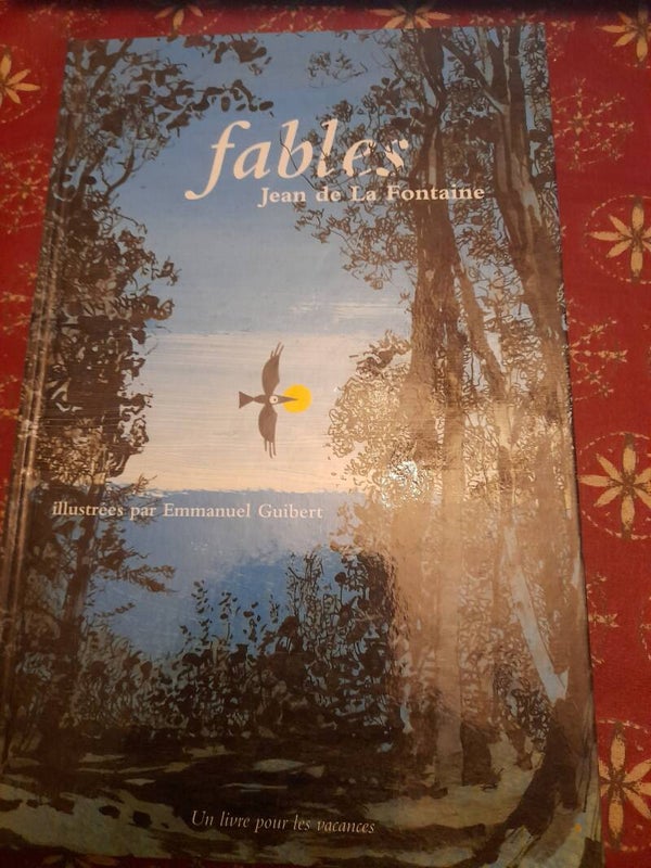 Fables de la fontaine illustrées par Emmanuel Guibert -un livre pour les vacances -2020
