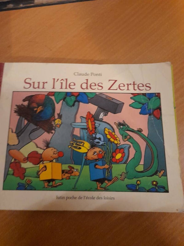 sur l'île des zertes - Claude Ponti - lutin poche  de l'école des loisirs- 2003