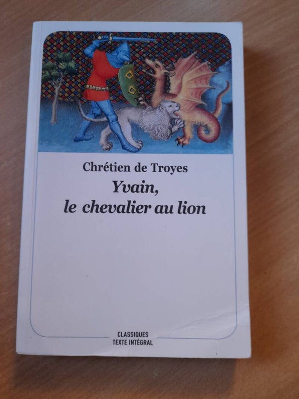 Yvain ou le chevalier au lion - Chrétien de Troyes - école des loisirs  -2020