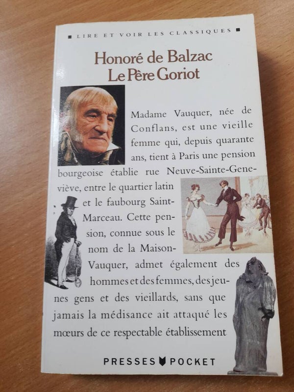 Le père Goriot - Honoré de Balzac -Presses pocket - 1989