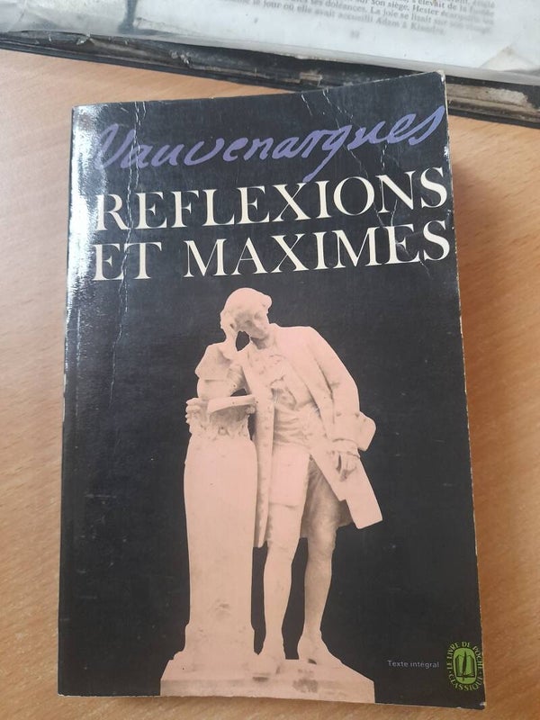 Réflexions et maximes - Vauvenargues - Le livre de poche - 1971