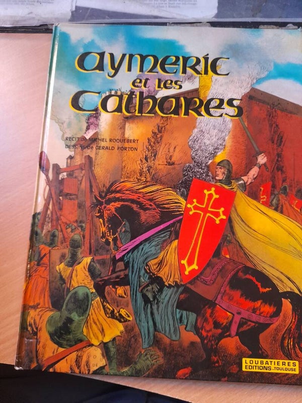 Aymeric et les cathares - Michel Roquebert et gérald Forton - Loubatières - 1978