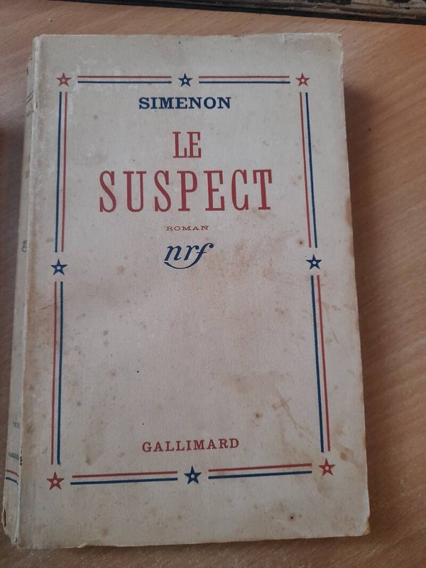 Le suspect - George Simenon - Gallimard - 1938