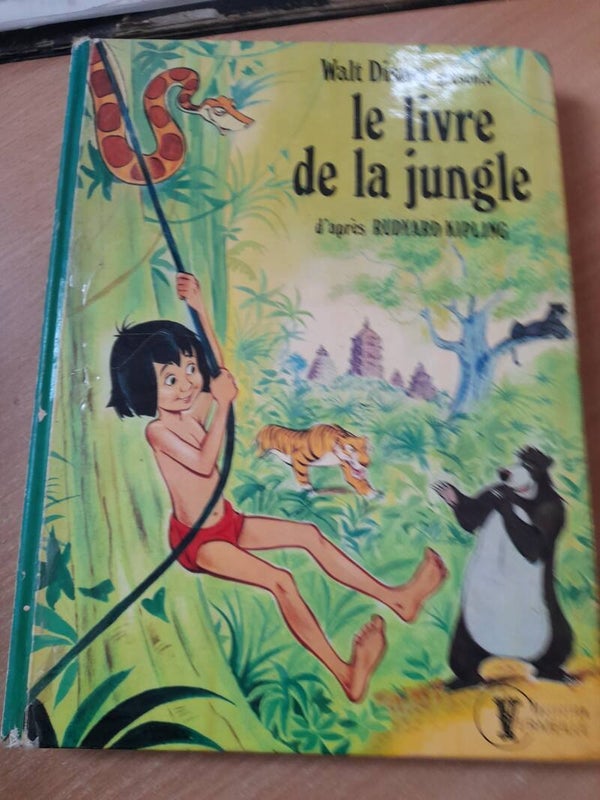 Le livre de la jungle récit du film de walt disney - Rudyard Kipling - collection vermeille - 1976